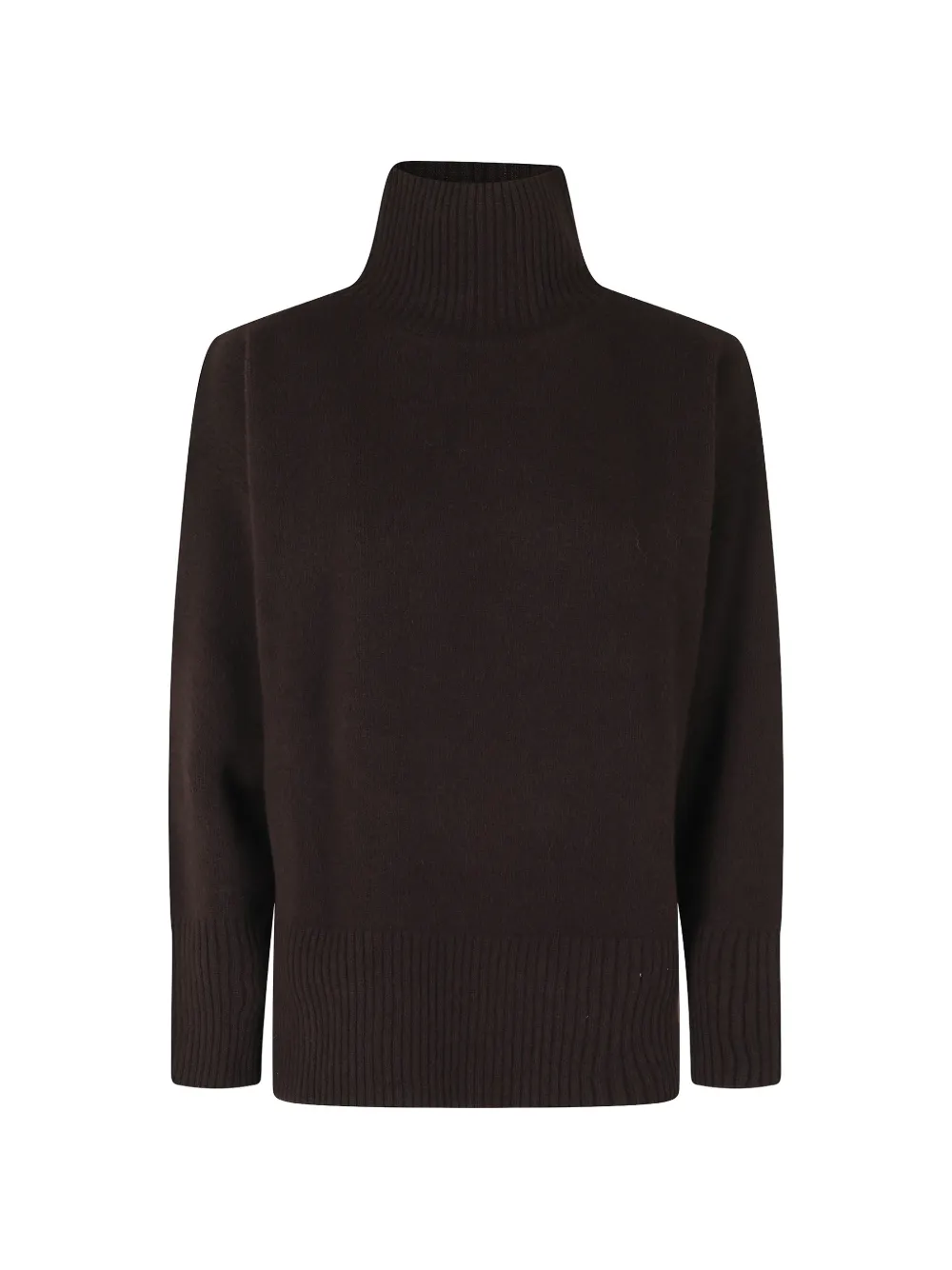 Roberto Collina roll-neck ribbed-trim sweater - Braun