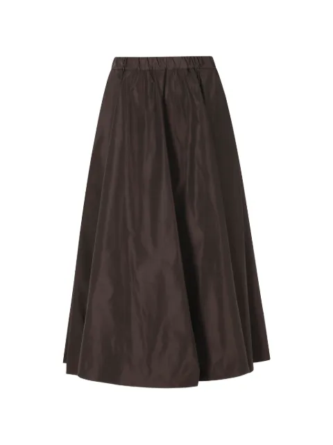 ASPESI elasticated-waistband flared midi skirt