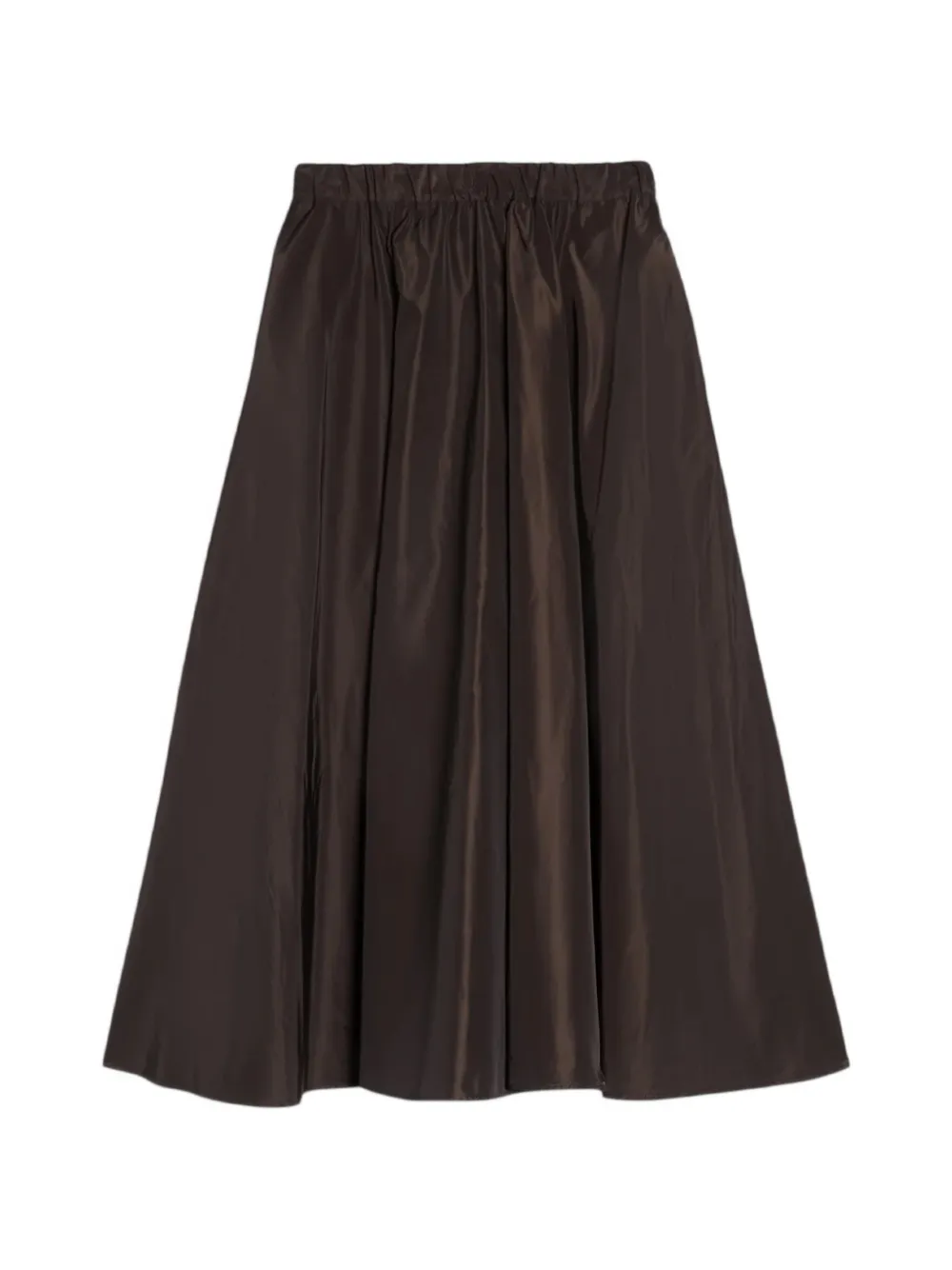 ASPESI Midi-rok met elastische tailleband Bruin