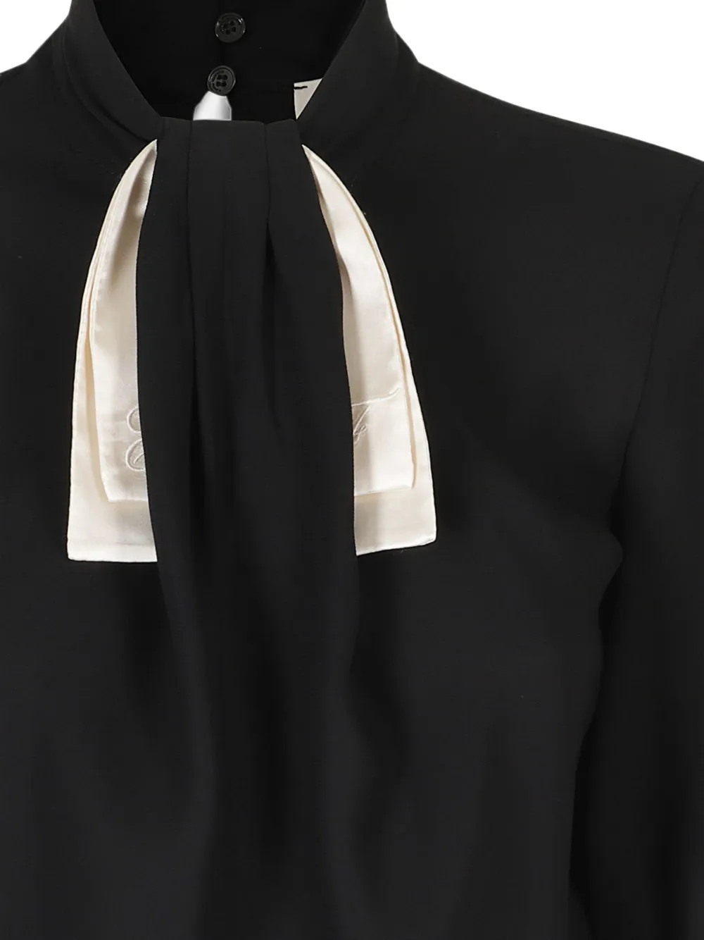 Elisabetta Franchi Blouse met strikdetail Zwart