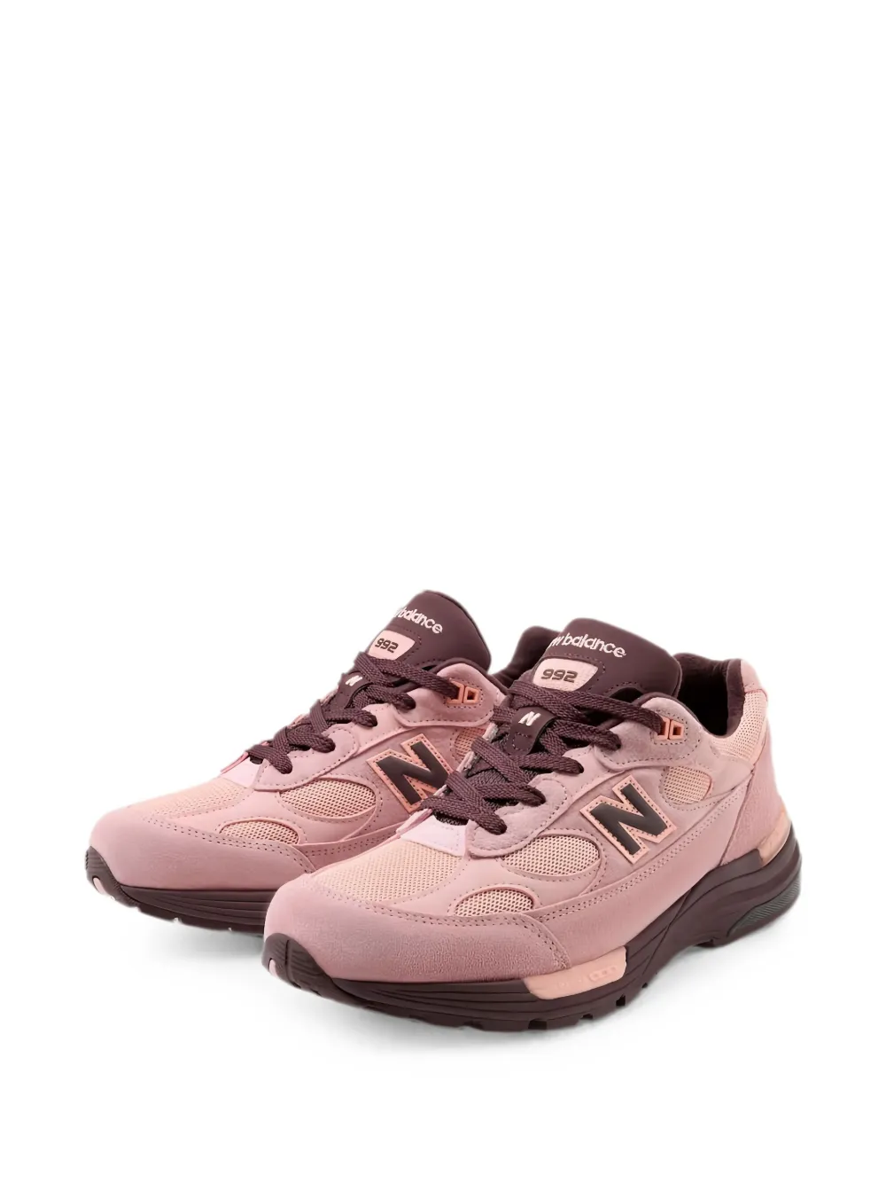New Balance 992 panelled sneakers Roze