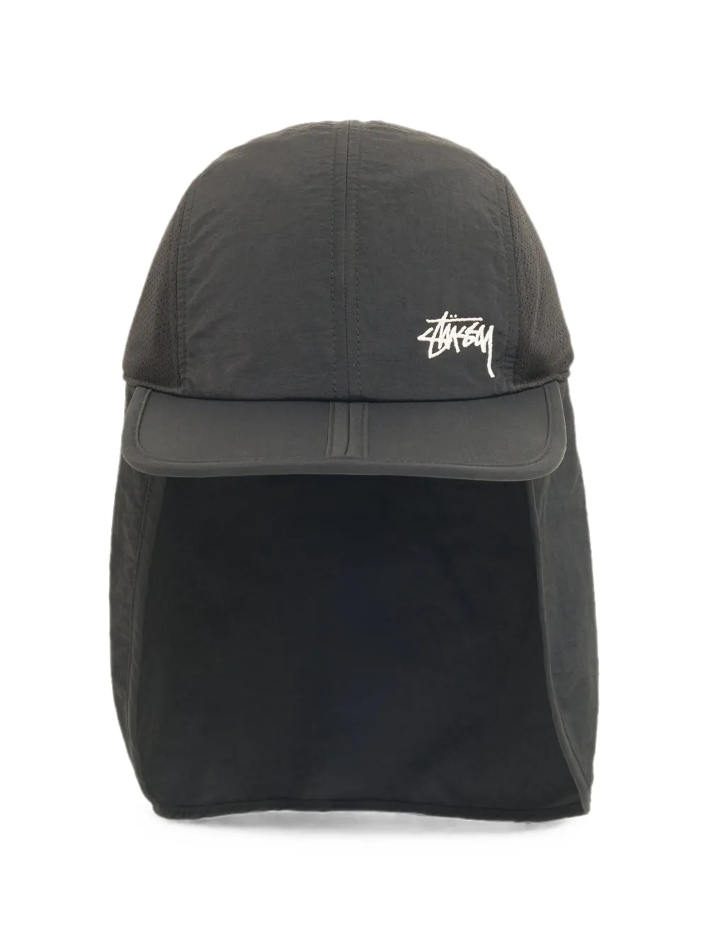 Stüssy logo-embroidered hat - Nero