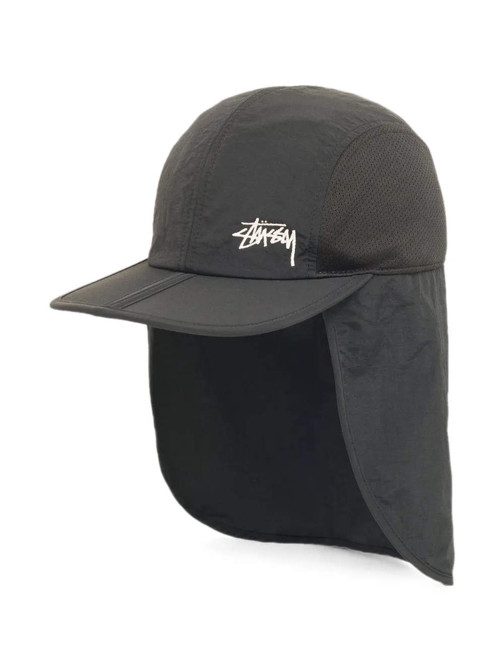 Stüssy Hoed met geborduurd logo Zwart