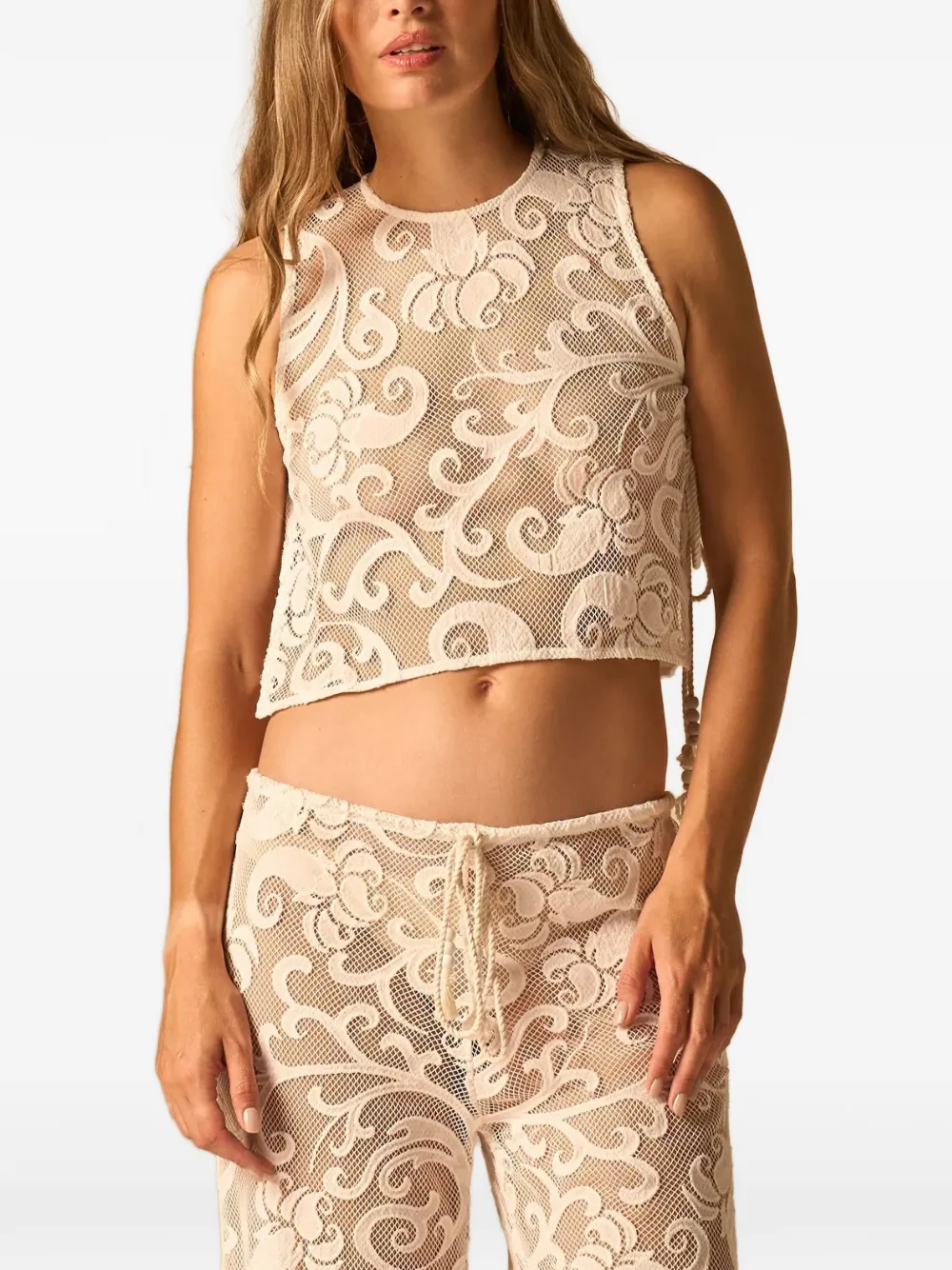 JBQ Bimini cropped top - Toni neutri