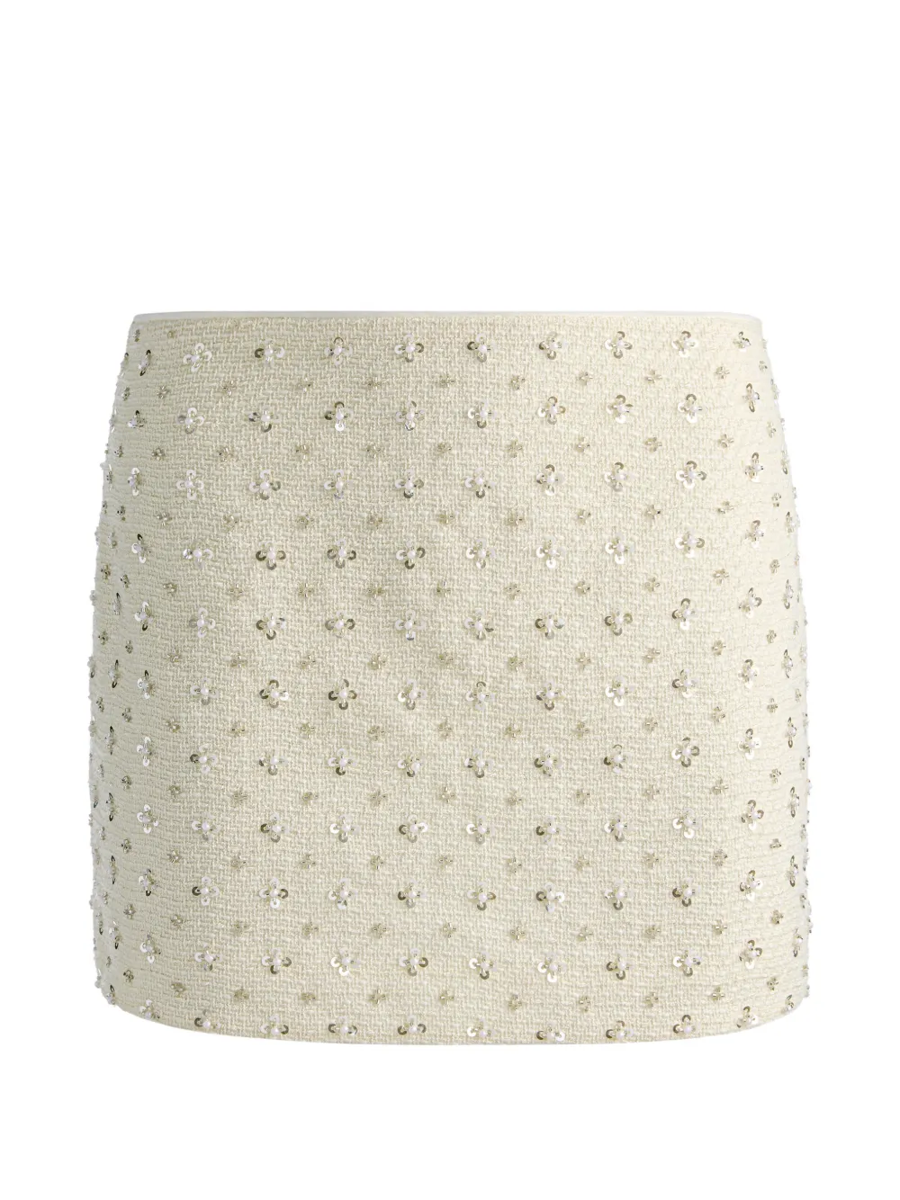 alice + olivia Minigonna Rubi con decorazione - Bianco