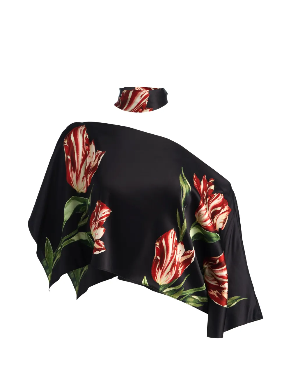 alice + olivia Rita one-shoulder blouse - Nero