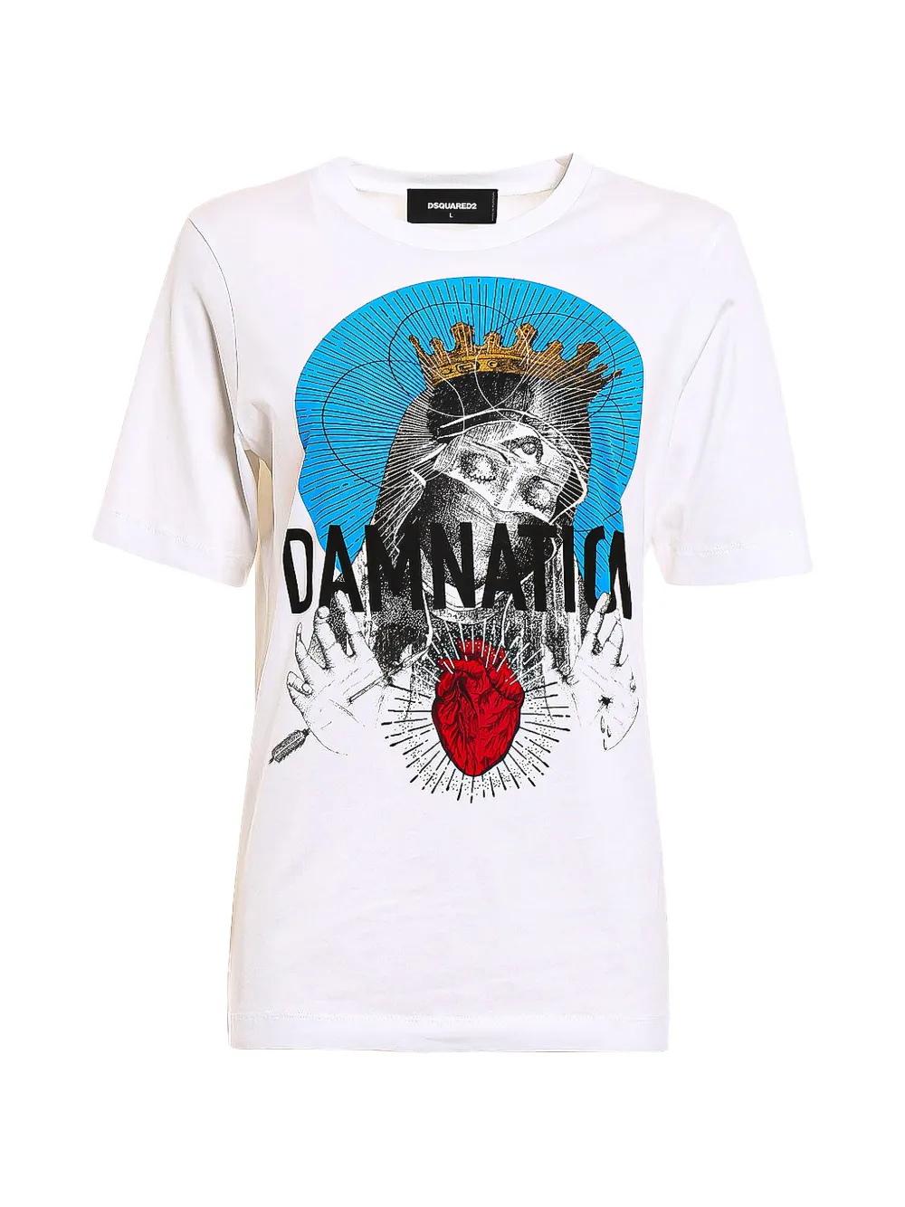 DSQUARED2 Damnation graphic-print T-shirt - Bianco