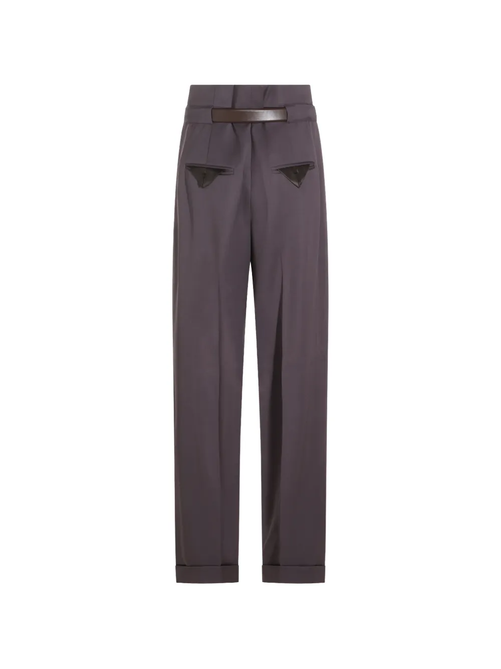 The Attico Plooibroek met ceintuur Roze
