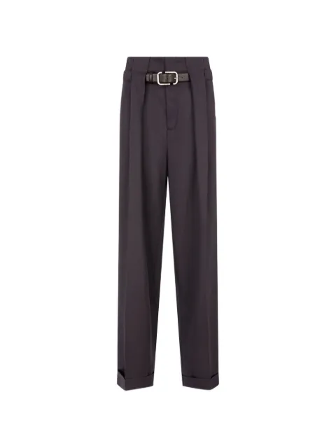 The Attico belted pleated trousers