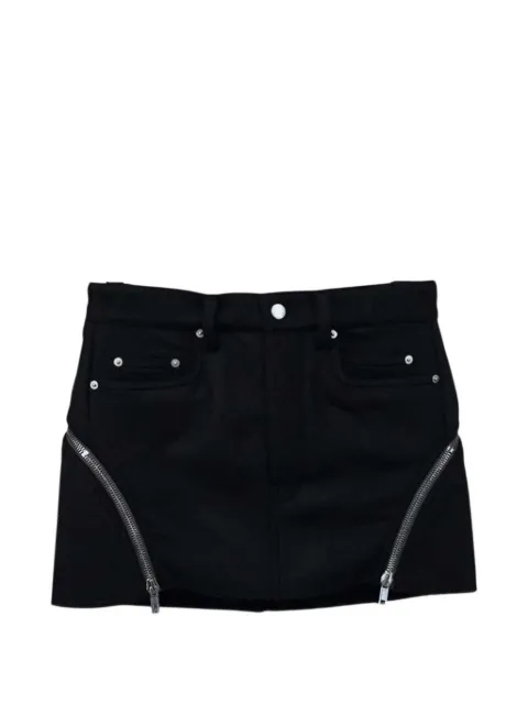 Rick Owens zip-detail denim skirt