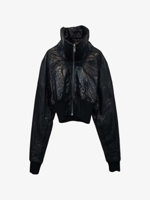Rick Owens Draculight tunnel-neck cropped jacket