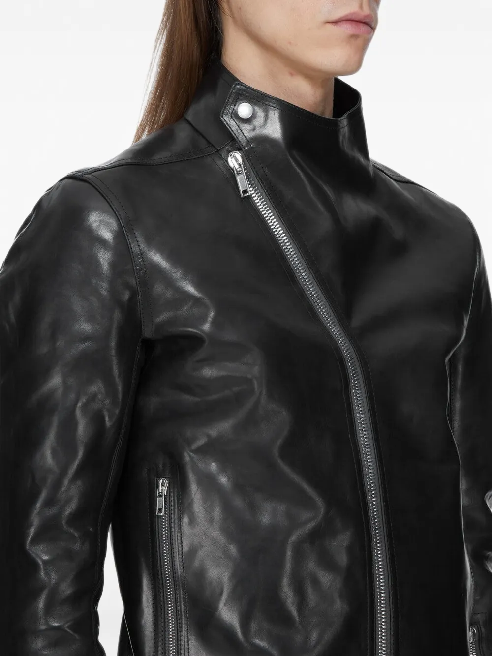 Rick Owens Jaqueta Release Matelassê De Couro | Preto | FARFETCH BR