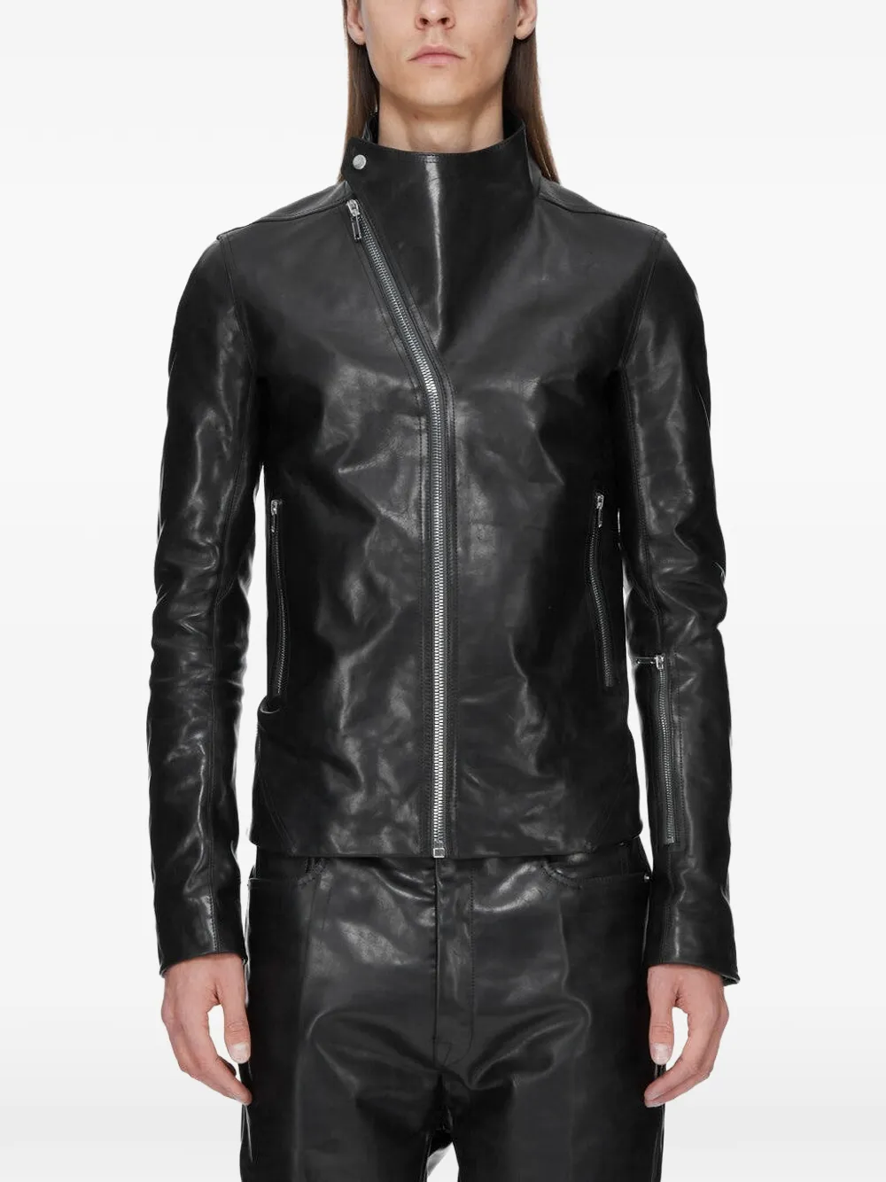 Rick Owens Release padded leather jacket - Nero