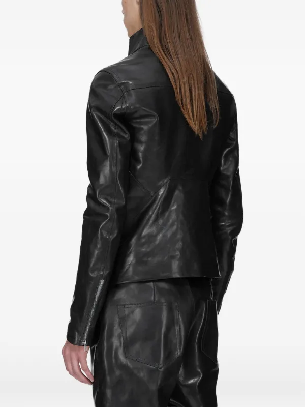 Rick Owens Tower Release JKT In Washed Lamb | Black | FARFETCH