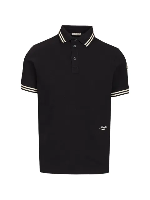 Moncler logo-patch polo shirt