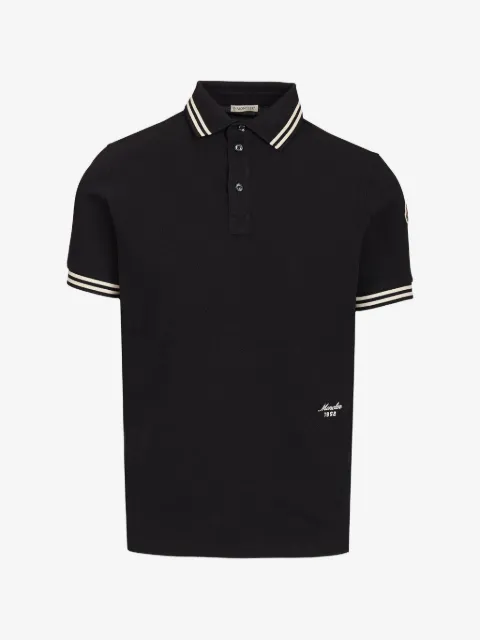 Moncler Poloshirt mit Logo-Patch