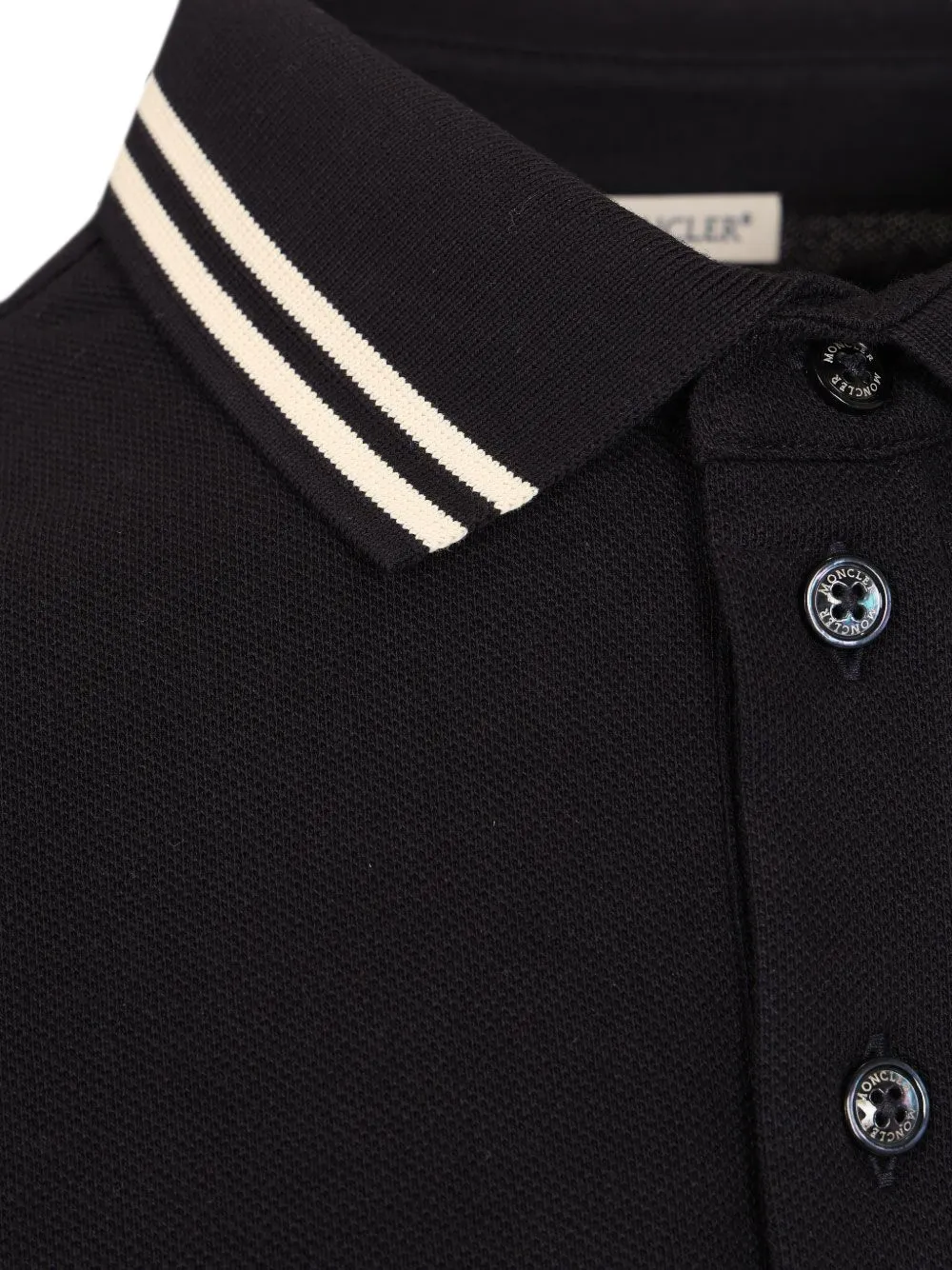Moncler Poloshirt met logopatch Zwart