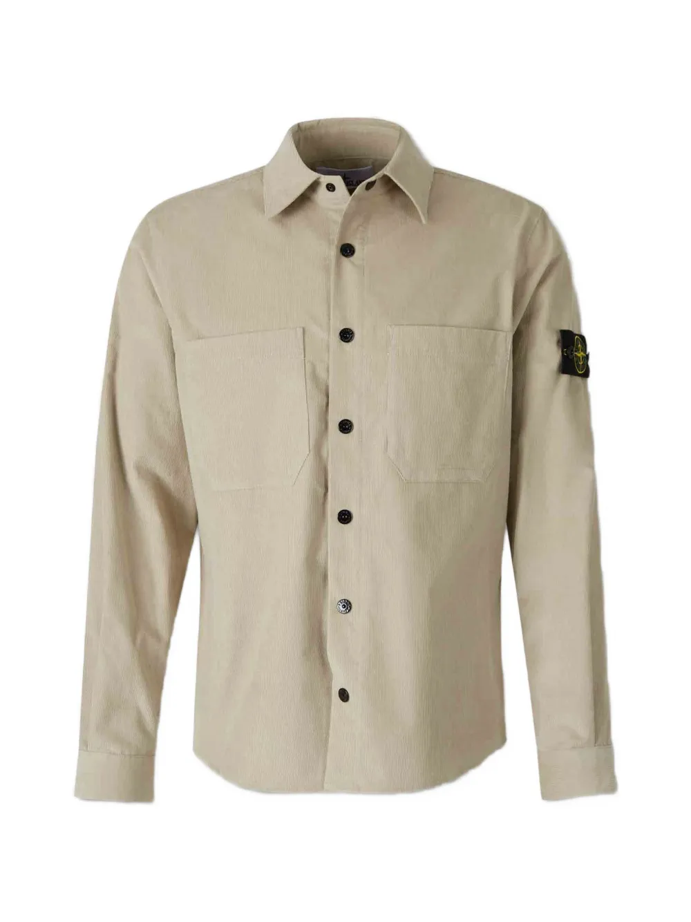 Stone Island Hemd mit Logo-Patch | Nude | Image 1