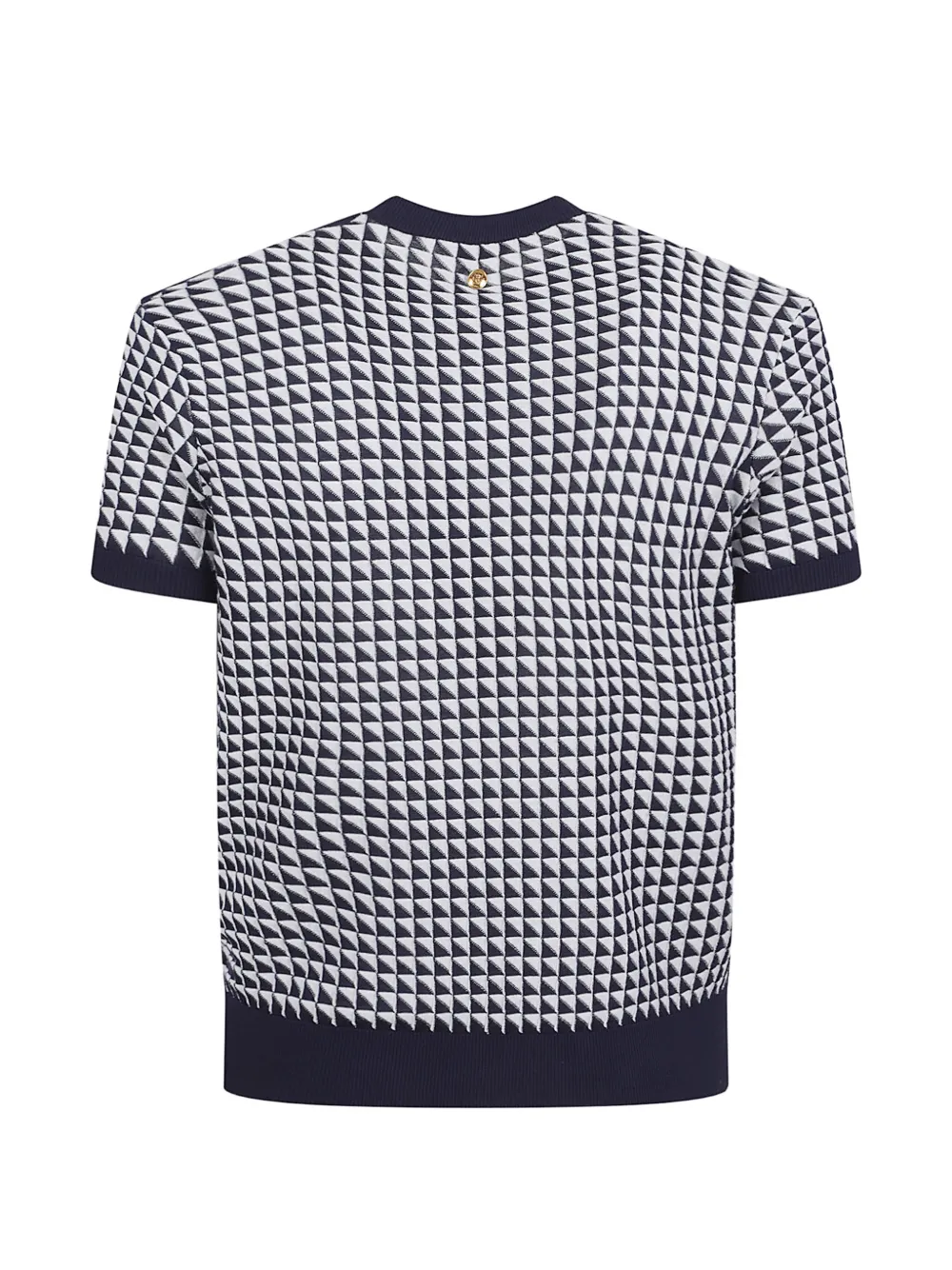 Versace T-shirt met geometrisch patroon Wit