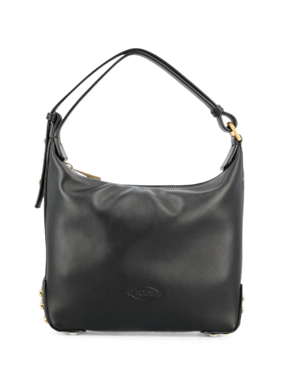 Tod's Leren shopper verfraaid met studs Zwart