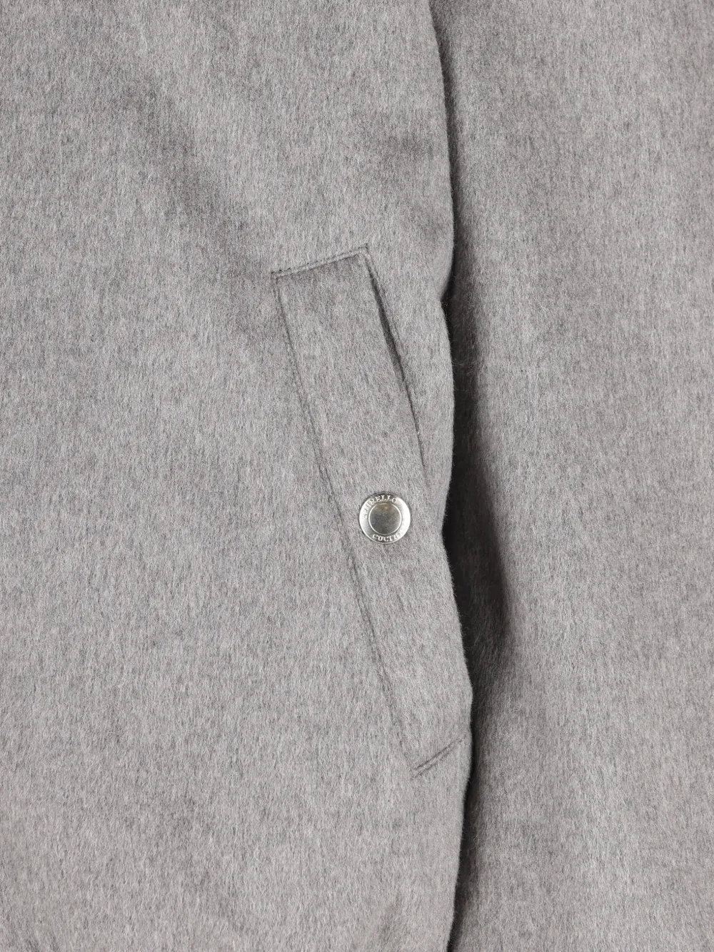 Brunello Cucinelli Jack met rits en lammy voering Grijs