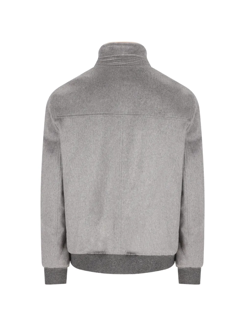 Brunello Cucinelli Jack met rits en lammy voering Grijs