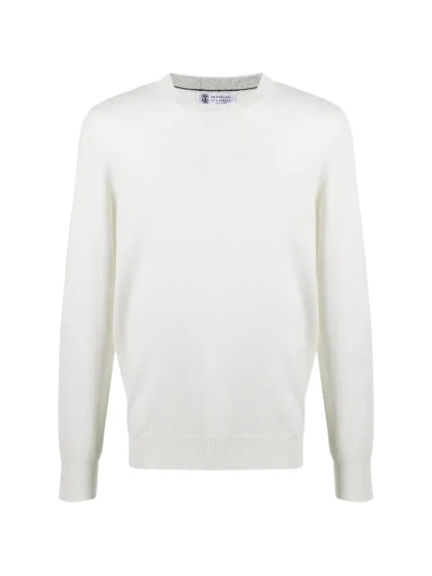 Brunello Cucinelli Kaschmirpullover mit Rundhalsausschnitt