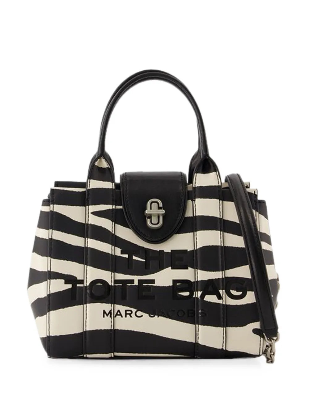 Marc Jacobs Vintage The Mini Tote zebra-print tote bag - Toni neutri