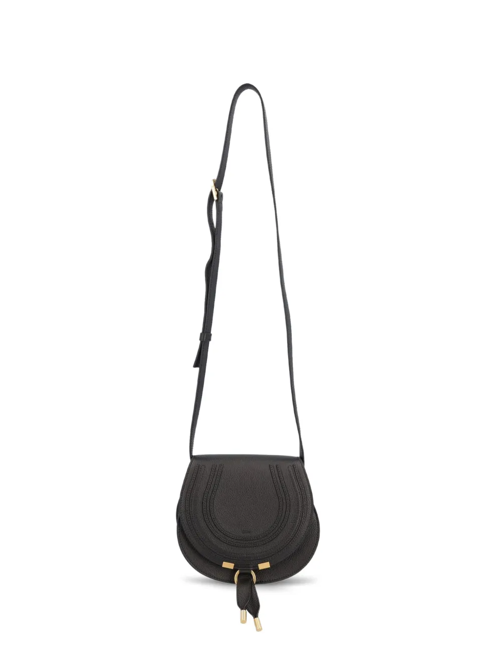 Chloé Vintage small Marcie saddle cross body bag - Black