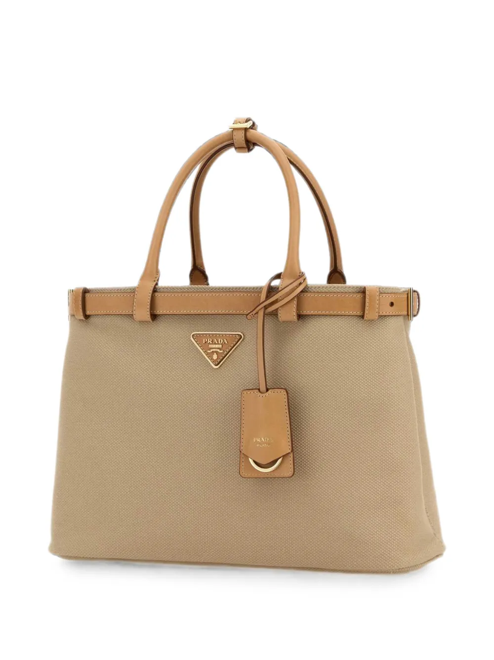 Prada Shopper met logoprint Beige