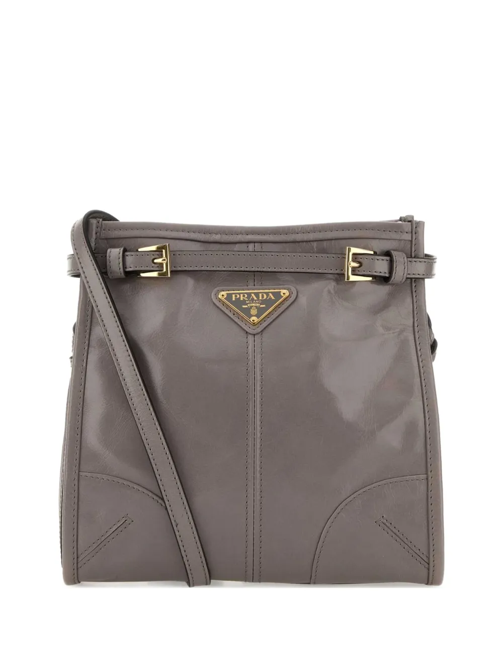 Prada mini Bonnie buckle-detail cross body bag - Grigio