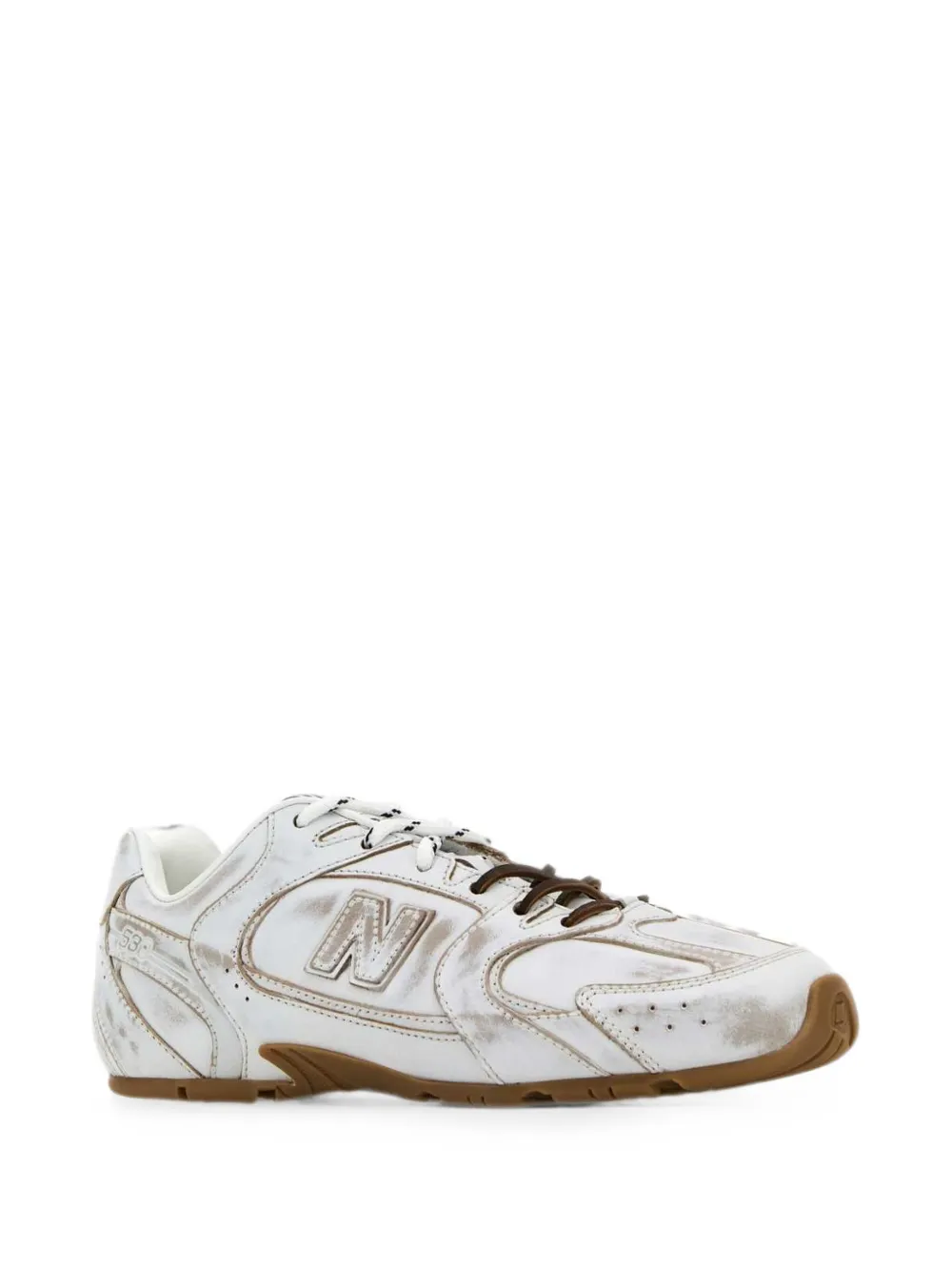Miu x New Balance leather sneakers Wit