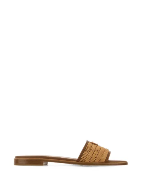 Prada logo-plaque flat sandals