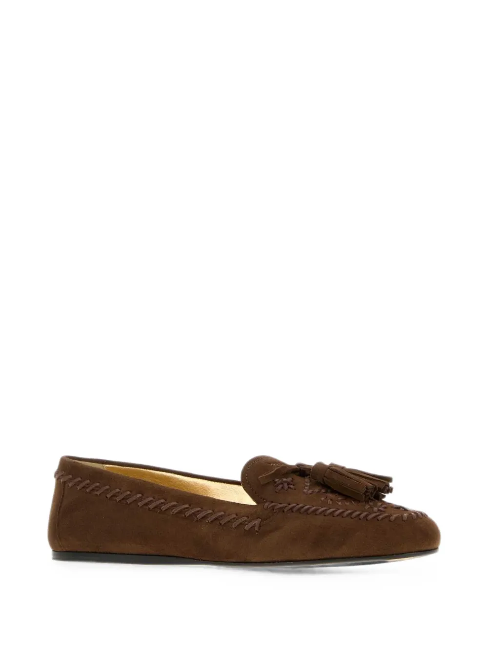 Prada whipstitch-trim loafers Bruin