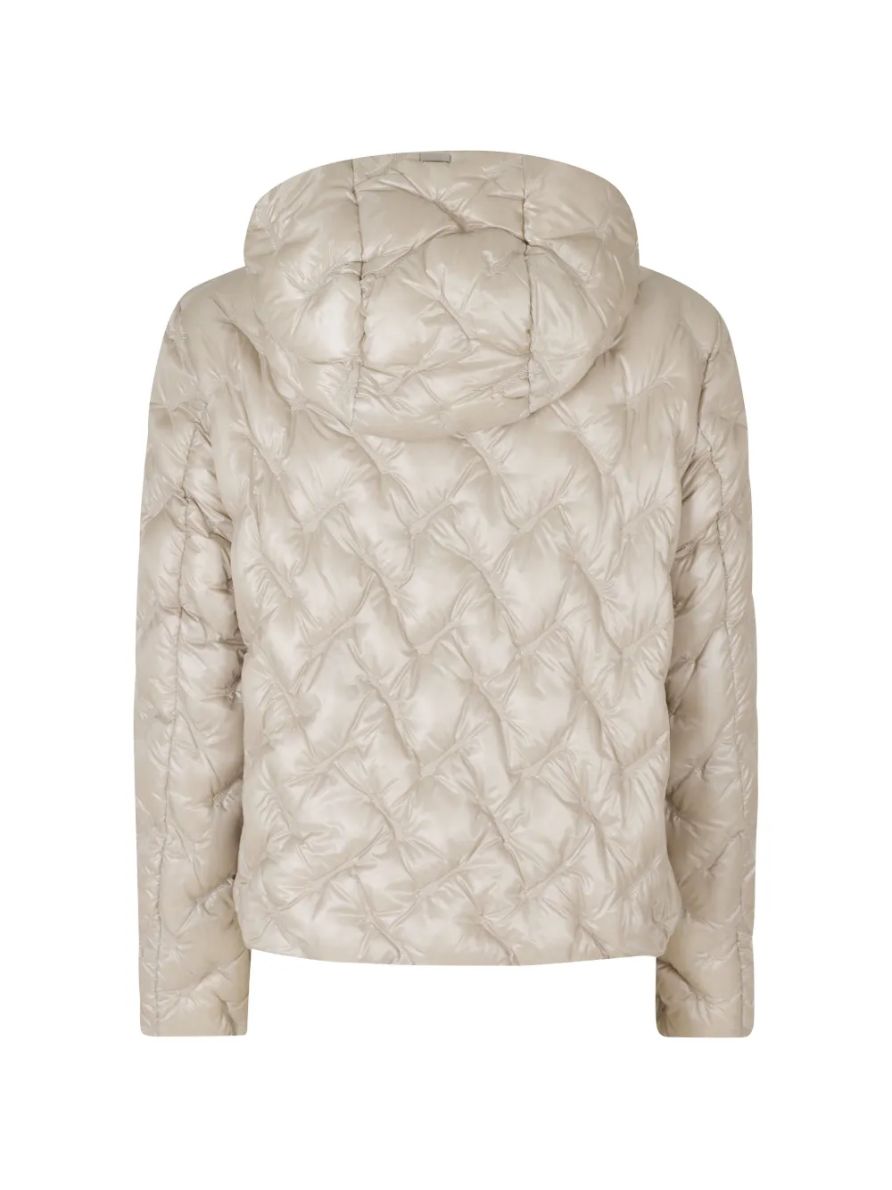 Herno Jack met capuchon en chevron-patroon Beige