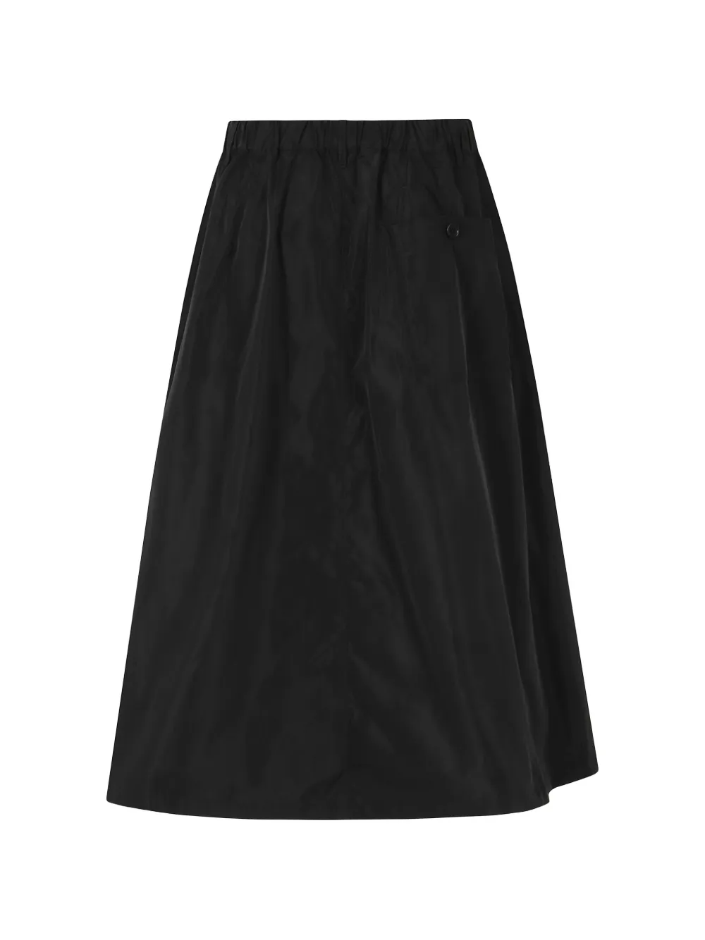 ASPESI Pleated A-line Skirt in Black, view 2