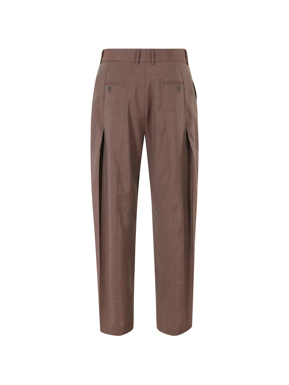 Erika Cavallini Alfio pressed-crease tailored trousers Bruin