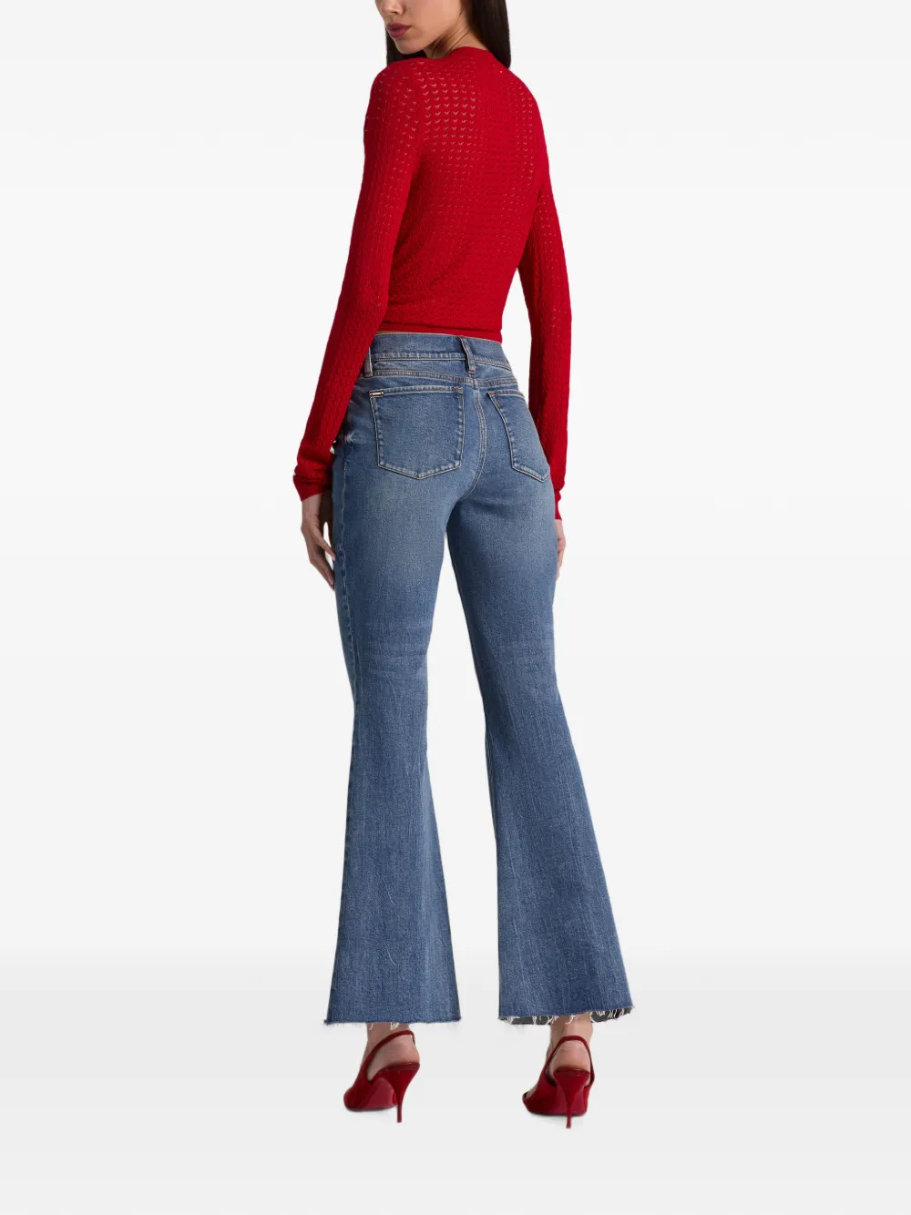 alice + olivia Gebreid vest Rood