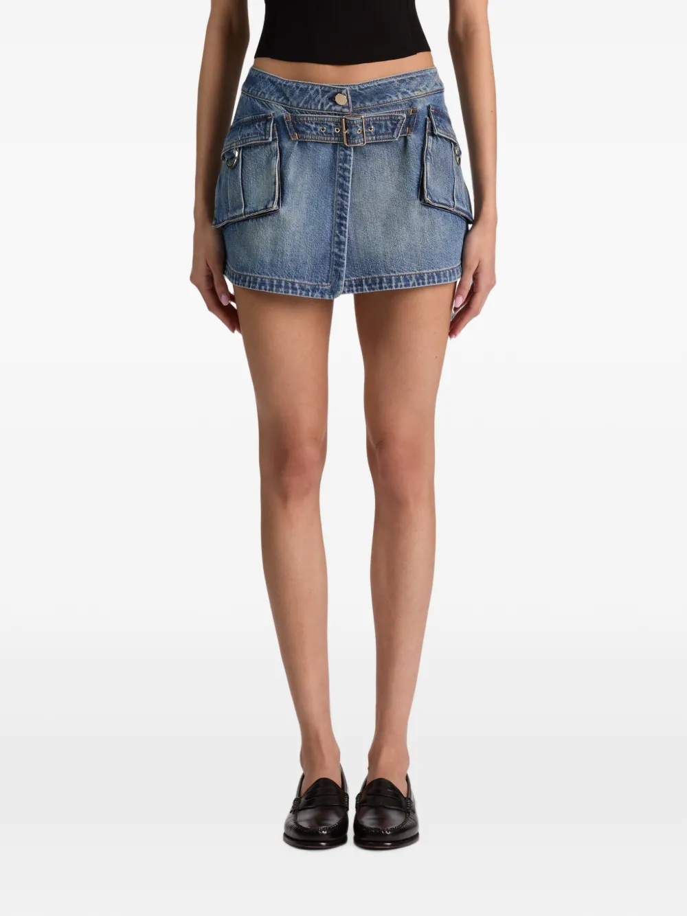 alice + olivia Brandy cargo mini-rok Blauw