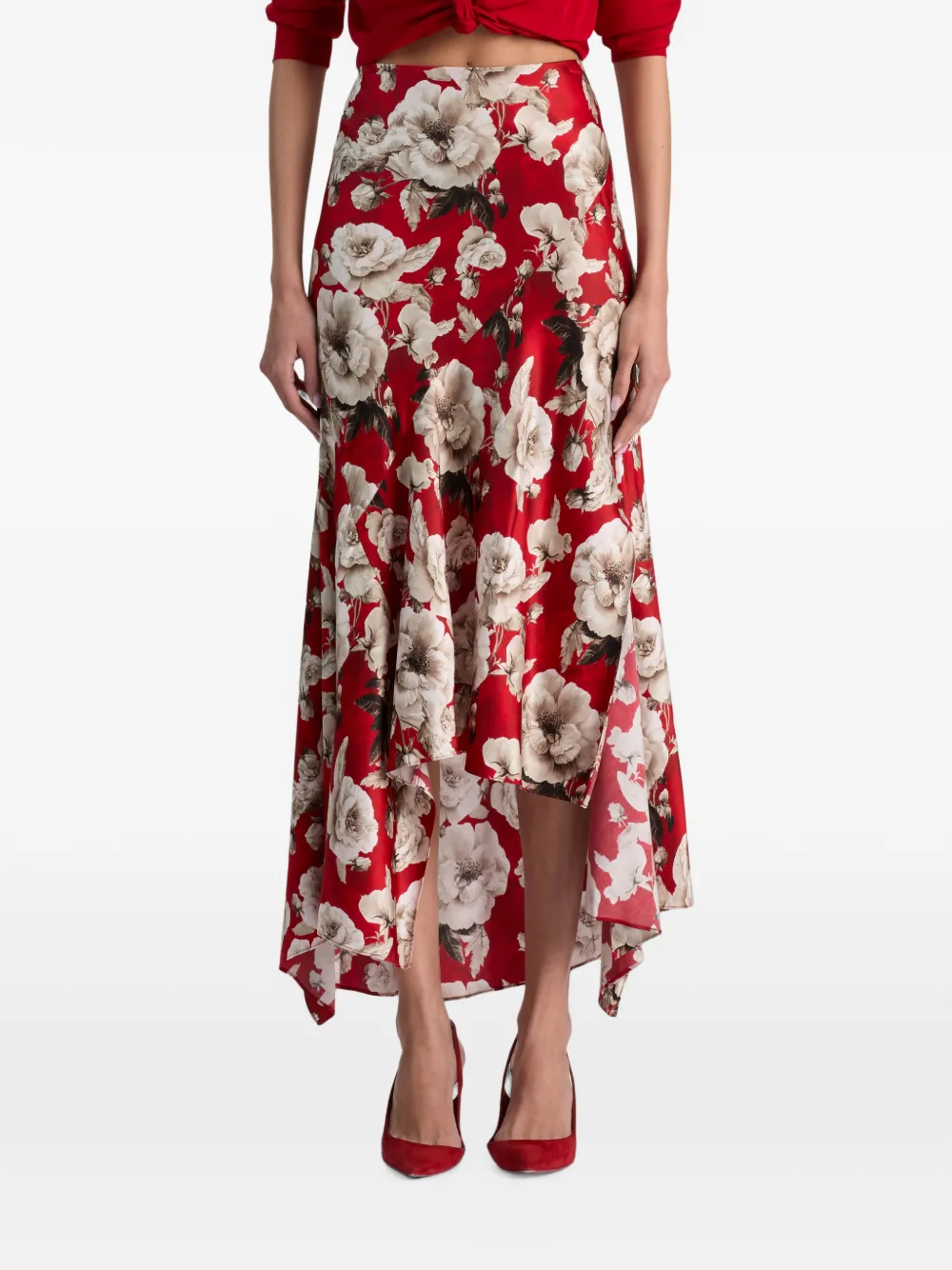alice + olivia Rosa midi-rok Rood