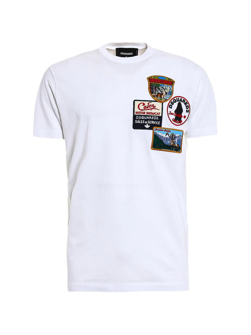 DSQUARED2 patch-detail T-shirt - Weiß