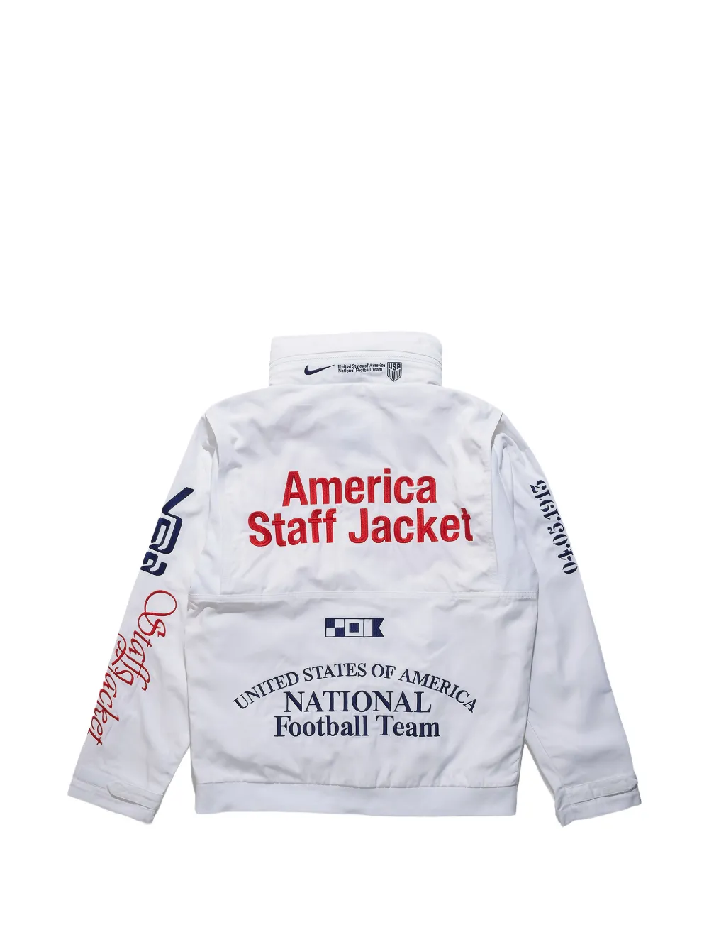Nike x V.A.A. logoprinten jack Wit