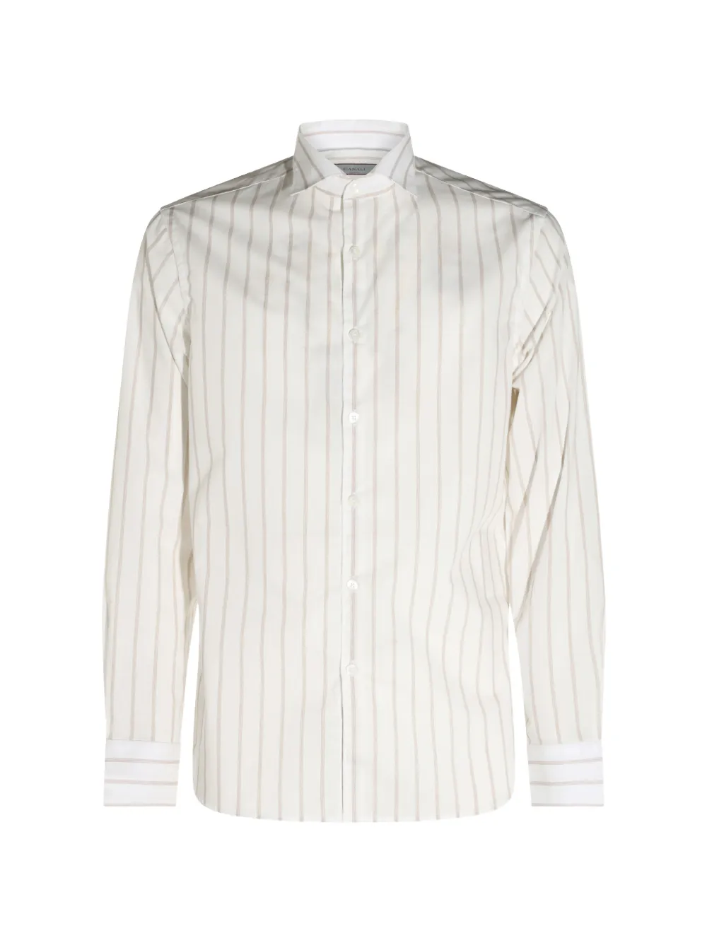 Canali vertical-stripe shirt - Bianco