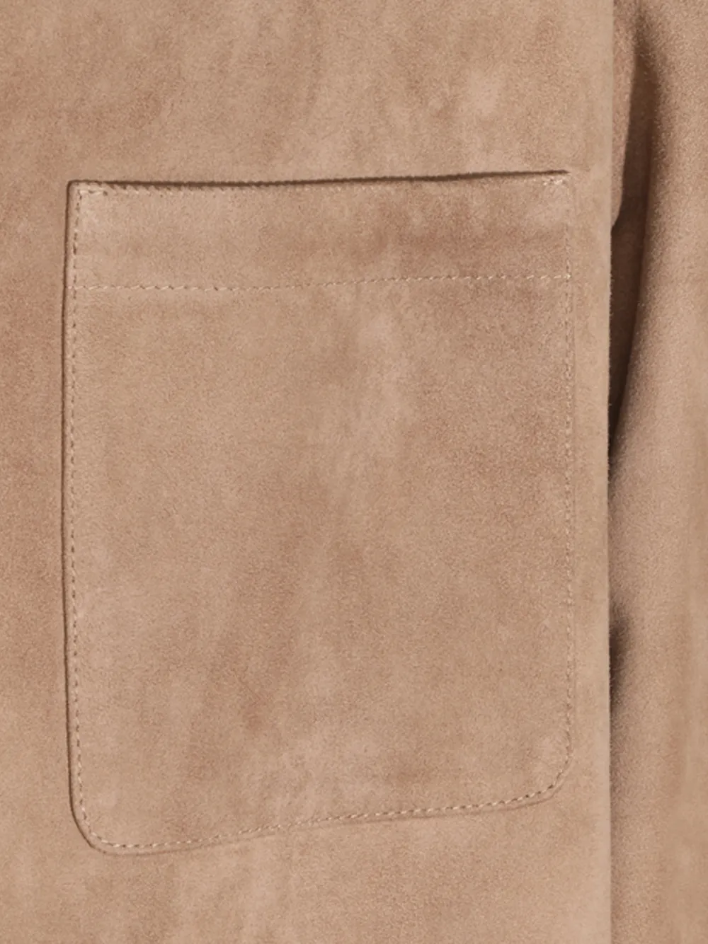 Canali Suède jack met borstzak Beige