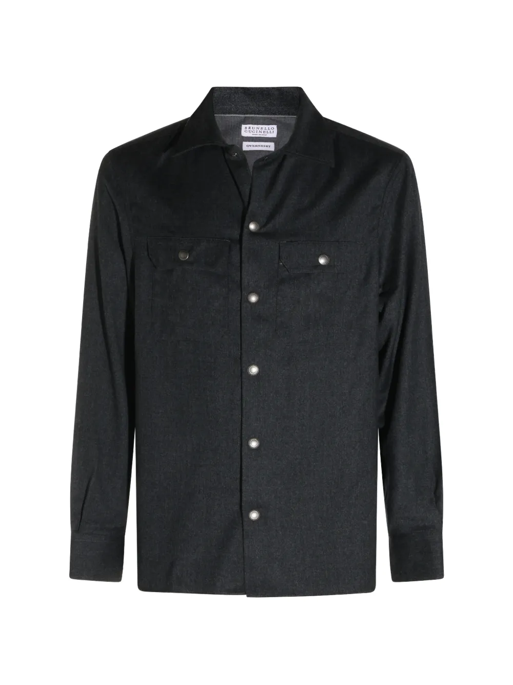 Brunello Cucinelli button-up overshirt - Grau