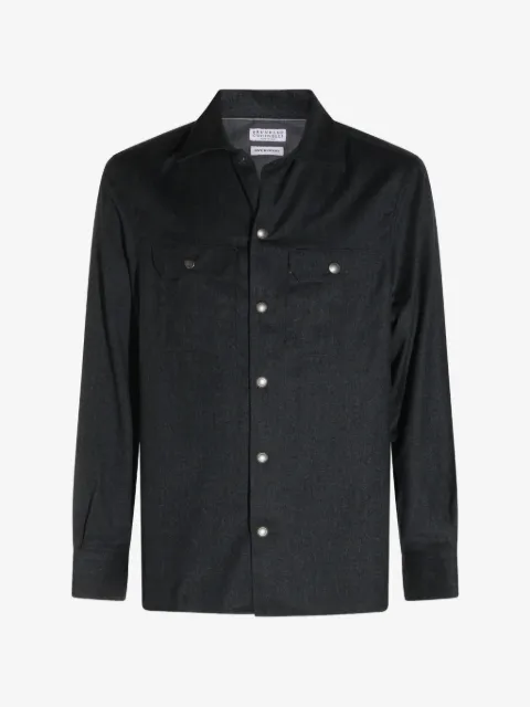 Brunello Cucinelli sobrecamisa con botones