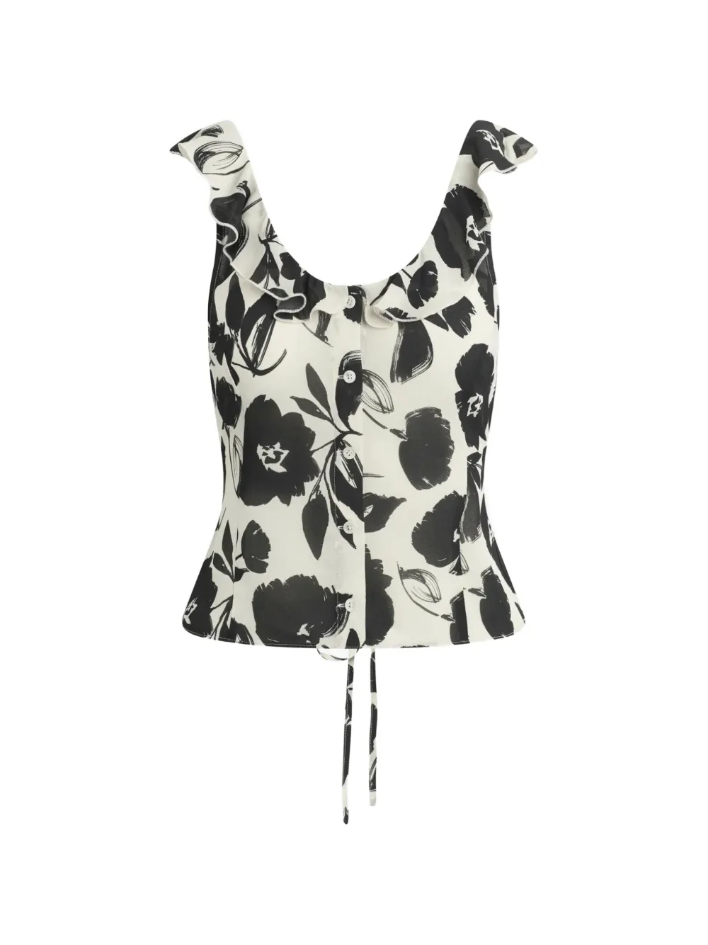 Favorite Daughter Love Note floral-print ruffled top