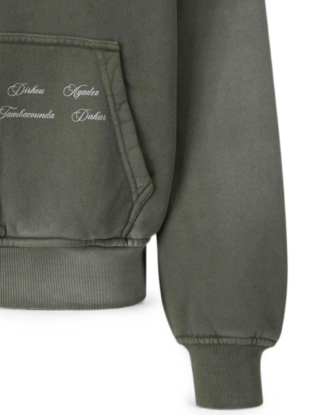 RHUDE Hoodie met logoprint Groen