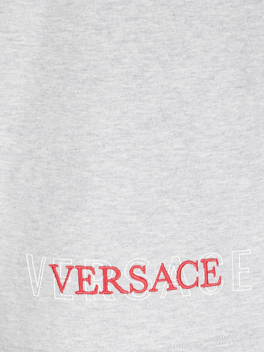 Versace Trainingsshorts met geborduurd logo Grijs