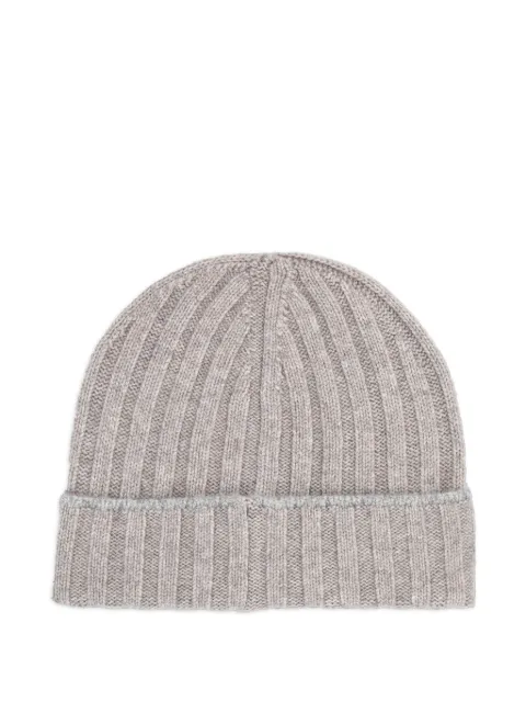 Brunello Cucinelli Gorro de cashmere em tricô canelado